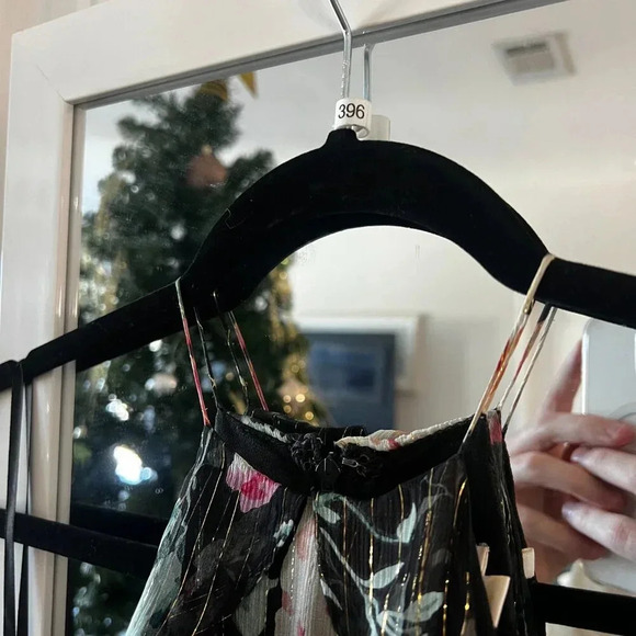 Zimmermann Master Flute Dress in Floral Size 1 Color Black Green Red Gold - Picture 5 of 8